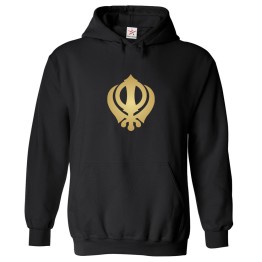 Sikh Khanda Warrior Code Khalsa Religion Symbol Print Unisex Unisex Kids & Adult Pullover Hoodie